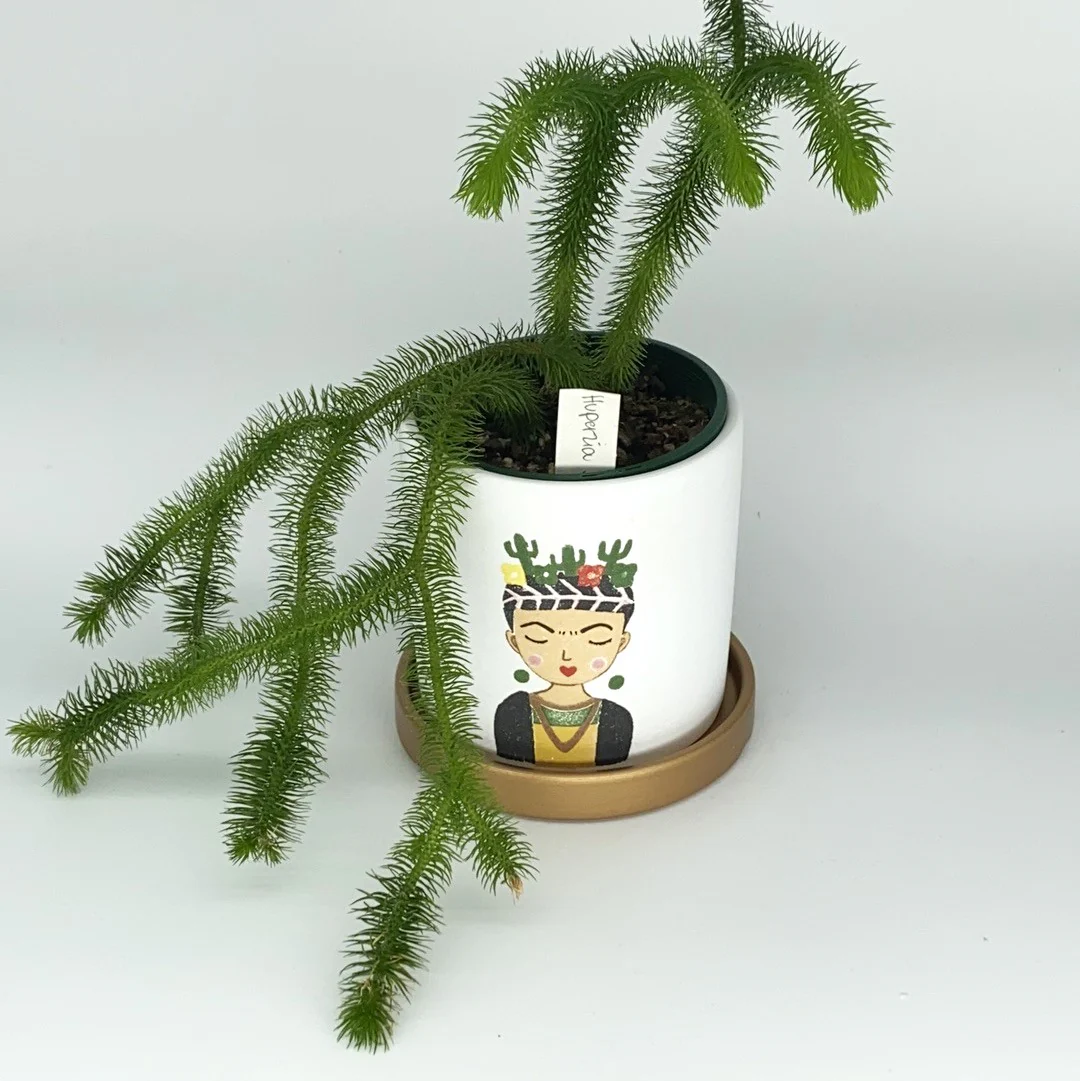 Cacti Girl Ceramic Pot Small - Image 2